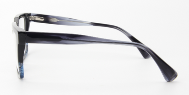 Men eyeglasses Urban Marves Black Blue Trim SpecSMART Eye Clinic Side View